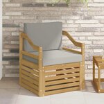 vidaXL Canapé d’extérieur Polyester Blanc