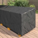 vidaXL Housse de meubles d'extérieur Noir 286 x 222 x 80 cm Tissu 600D