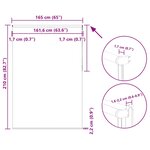 vidaXL Store enrouleur occultant blanc cassé 165x210 cm largeur tissu