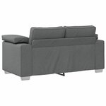 vidaXL Canapé Gris foncé 160 x 77 x 82 cm tissu