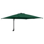 vidaXL Parasol de patio Vert Polyester 300 cm x 300 cm Pliable
