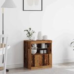 vidaXL Buffet Marron 60 x 37 x 67 cm Bois d'ingénierie