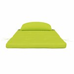 vidaXL Coussin de chaise 2 Pièces Vert vif 58 x 77 x 4.5 cm Tissu Oxford