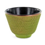 Porte-encens coupelle Vert et Doré + Sable blanc + Bâtonnets Palo Santo