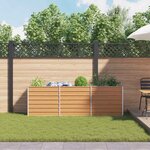 vidaXL Jardinière surélevée Marron Clair 240 x 40 x 77 cm