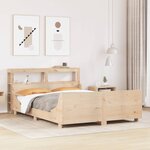 vidaXL Cadre de lit sans matelas 160x200 cm bois massif de pin