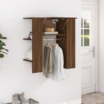 vidaXL Armoire de couloir Chêne marron 97 5x37x99 cm Bois d'ingénierie