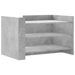 vidaXL Table basse gris béton 80x50x50 cm bois d'ingénierie
