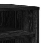 vidaXL Cabinet à chaussures avec étagère Chêne noir 32 x 35 x 70 cm