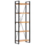 vidaXL Bibliothèque à 5 niveaux 60x30x180 cm Bois d'acacia solide