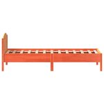 vidaXL Cadre de lit sans matelas cire marron 90x200 cm bois pin massif