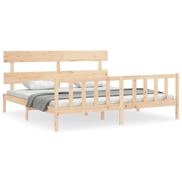 vidaXL Cadre de lit sans matelas bois massif de pin