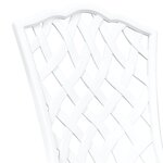Chaises de jardin vidaXL 2 Pièces Aluminium coulé blanc