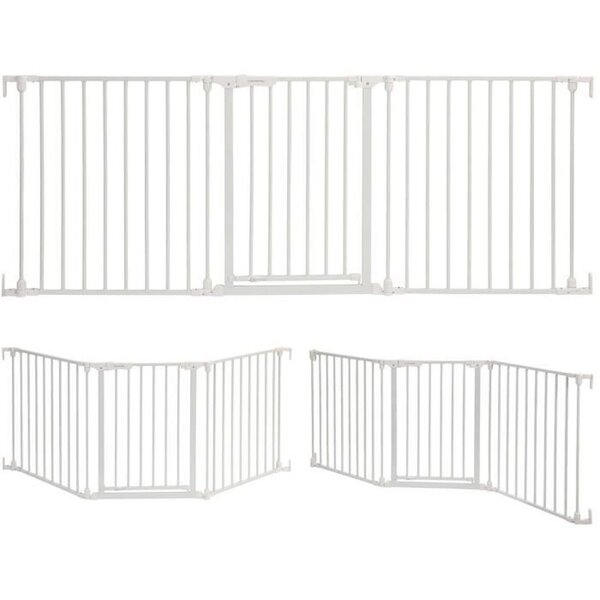 Barrière de sécurité enfant - Discovery 3 74 5 cm à 1 95 cm - Blanc