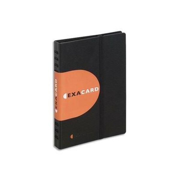 Porte cartes de visite détachable Exacard Exactive 320 cartes 26,5x25cm Noir EXACOMPTA