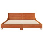 vidaXL Cadre de lit sans matelas cire marron 120x200cm bois pin massif