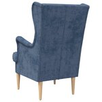 vidaXL Fauteuil Bleu ARES
