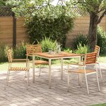 vidaXL Ensemble de salle à manger pour jardin 5 Pièces