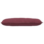 vidaXL Coussin de Dos Bordeaux 100 x 19 x 50 cm tissu