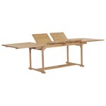 vidaXL Ensemble à manger de jardin 9 Pièces 180-280x100x75 cm Teck massif