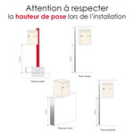 Boite à colis Atout 1 porte Noir Sablé RAL 2100MS