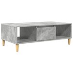 vidaXL Table basse Gris béton 103 5 x 60 x 35 cm Bois d'ingénierie