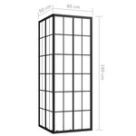 vidaXL Cabine de douche ESG 80x80x180 cm