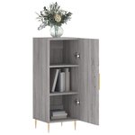 vidaXL Buffet Sonoma gris 34 5x34x90 cm Bois d'ingénierie