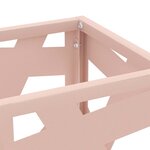 vidaXL Porte-parapluie avec stockage Rose 15 5 x 15 5 x 49 cm Métal