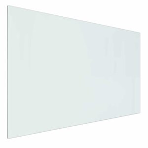 vidaXL Plaque en verre de cheminée Transparent 80 x 50 cm Verre