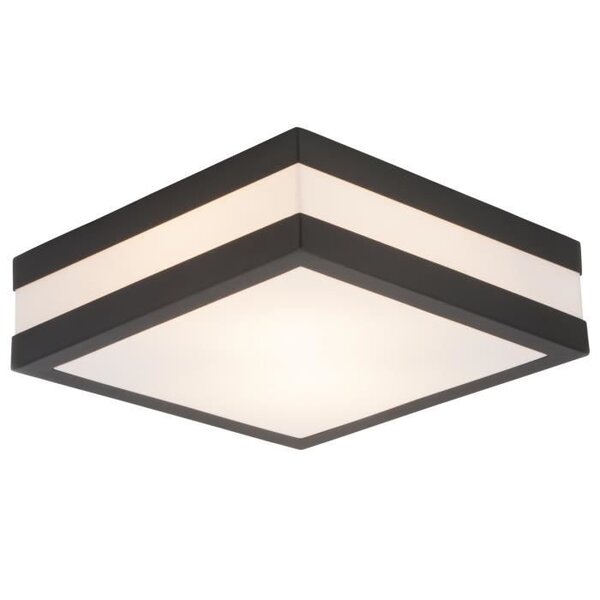 Applique exterieure MATTEO Gris charbon/blanc ampoule E27 max 11 W - Brilliant