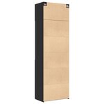 vidaXL Armoire de rangement noir 70x42 5x225 cm bois d'ingénierie