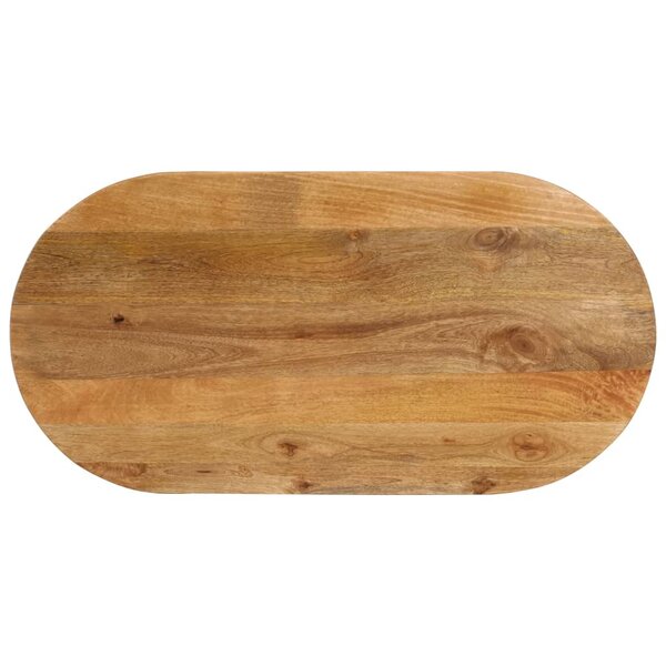 vidaXL Dessus de table 140x50x2 5 cm ovale bois massif de manguier