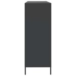 vidaXL Buffet noir 135x39x103 5 cm acier laminé à froid