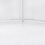 vidaXL Serre avec cadre en acier blanc 90 m² 18x5x2 3 m