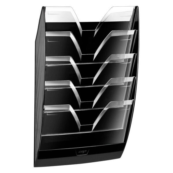 Corbeille à courrier cep gloss noir