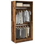 vidaXL Garde-robe vieux bois 100x50x200 cm bois d'ingénierie