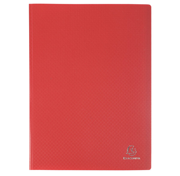 Protège-documents En Polypropylène Souple Opak 40 Vues - A4 - Rouge - X 20 - Exacompta