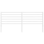 vidaXL Tête de lit métal blanc 193 cm