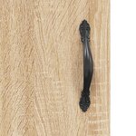 vidaXL Buffet haut Chêne sonoma 69 5x34x180 cm Bois d'ingénierie