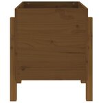vidaXL Jardinière marron miel 62x50x57 cm bois massif de pin