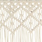 vidaXL Rideau en macramé 140x240 cm Coton