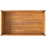 vidaXL Jardinière et étagère 80x45x80 cm bois massif d'acacia et acier