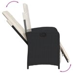 vidaXL Ensemble à manger de jardin 9Pièces coussins noir résine tressée