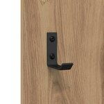 vidaXL Porte-manteau mural chêne artisanal 96 x 1 5 x 90 cm