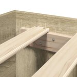 vidaXL Cadre de lit sans matelas chêne sonoma 100x200 cm