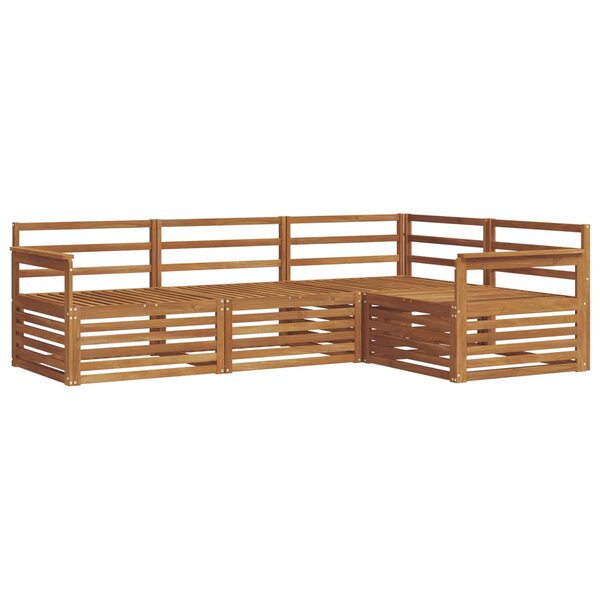 vidaXL Ensemble de canapés d'extérieur 4 pc Naturel