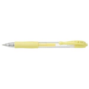 Stylo bille à encre gel G2 07 Pte Moyenne Jaune pastel PILOT
