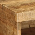 VidaXL Meuble TV mural 100x30x19 cm bois massif de manguier brut