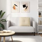 vidaXL Coussin de Dos Crème 60 x 19 x 50 cm tissu